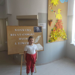 Zwycięzca Konkursu Recytatorskiego w kl. II