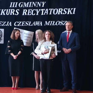 Laureatka I miejsca  w Gminnym Konkursie Recytatorskim