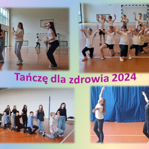 Udział uczniów w akcji "Tańczę dla zdrowia 2024"