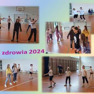 Udział uczniów w akcji "Tańczę dla zdrowia 2024"