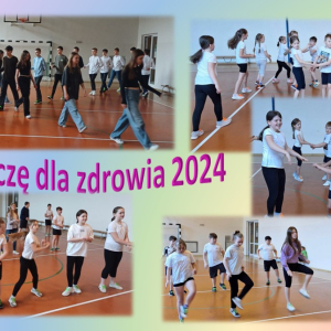 Udział uczniów w akcji "Tańczę dla zdrowia 2024"