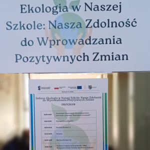 debata pt.: Ekologia w  Naszej Szkole: nasza zdolność do wprowadzania pozytywnych zmian. 