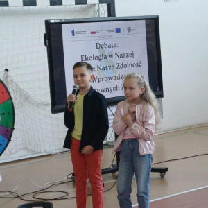 debata pt.: Ekologia w  Naszej Szkole: nasza zdolność do wprowadzania pozytywnych zmian. 