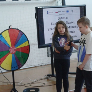 debata pt.: Ekologia w  Naszej Szkole: nasza zdolność do wprowadzania pozytywnych zmian. 