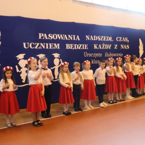 Uroczyste ślubowanie pierwszoklasistów