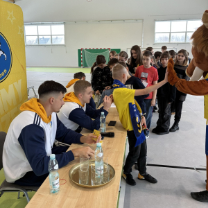 Spotkanie z zawodnikami Industrii Kielce