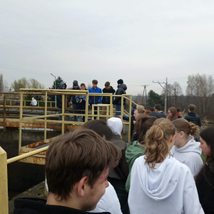 Zajęcia edukacyjne w Oczyszczalni Ścieków w Piekoszowie